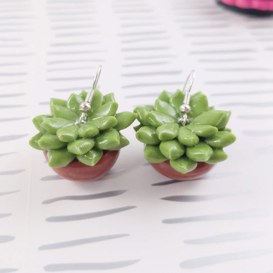 Succulent earrings